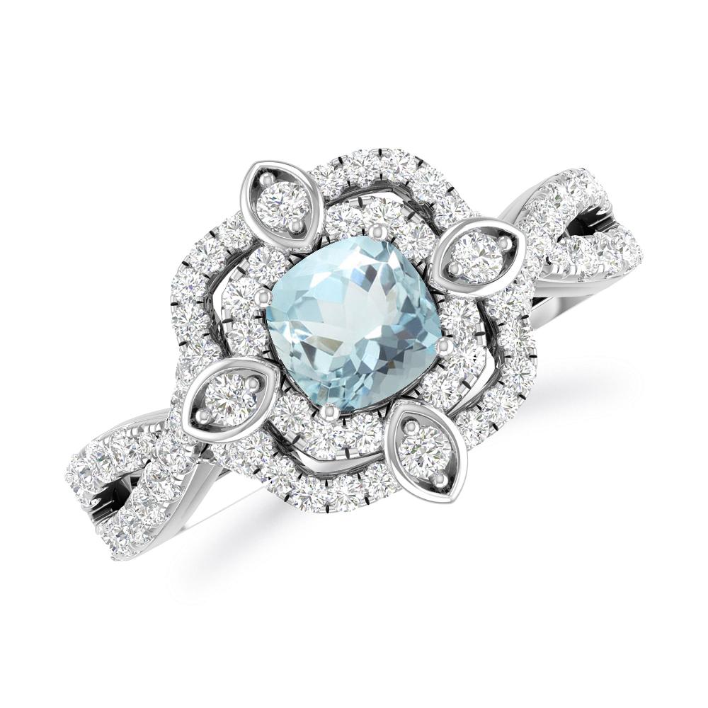 White Gold - Aquamarine