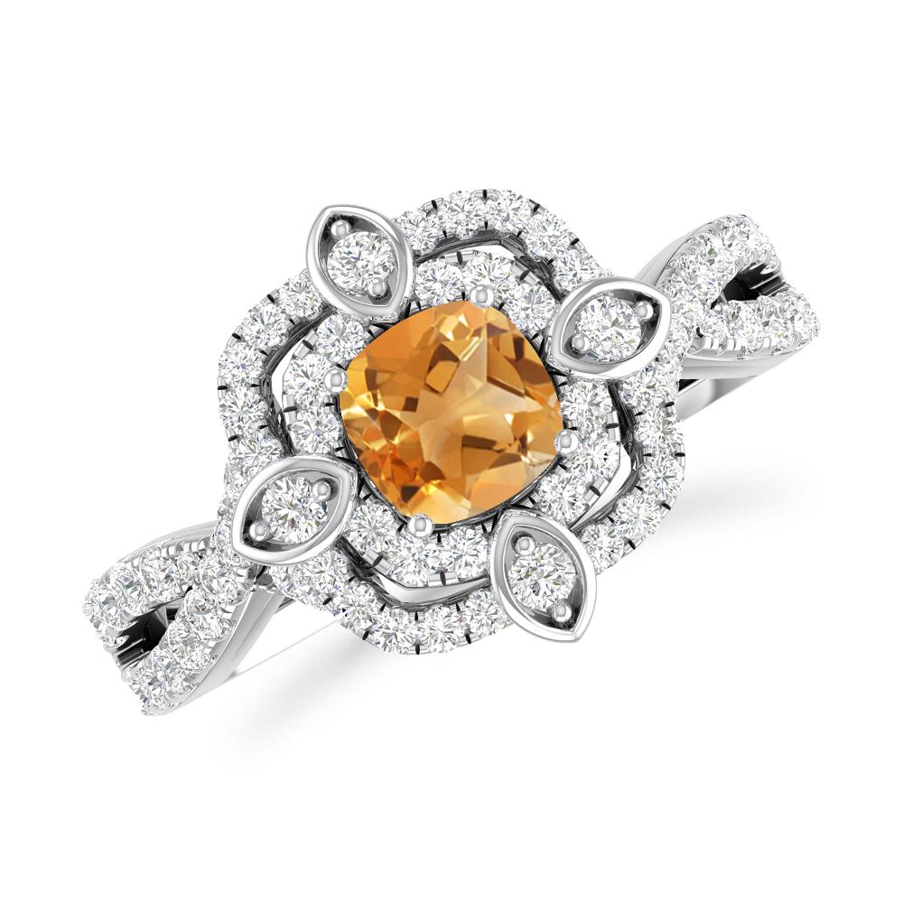 White Gold - Citrine