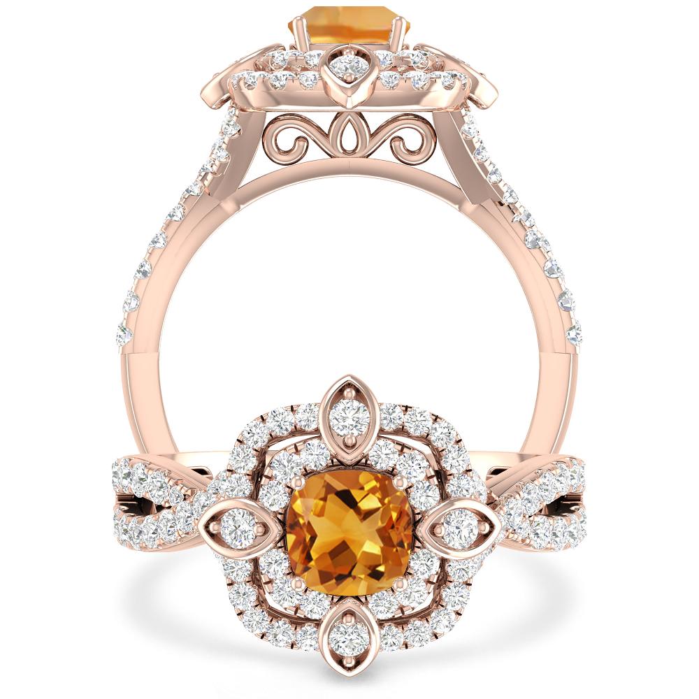 Rose Gold - Citrine