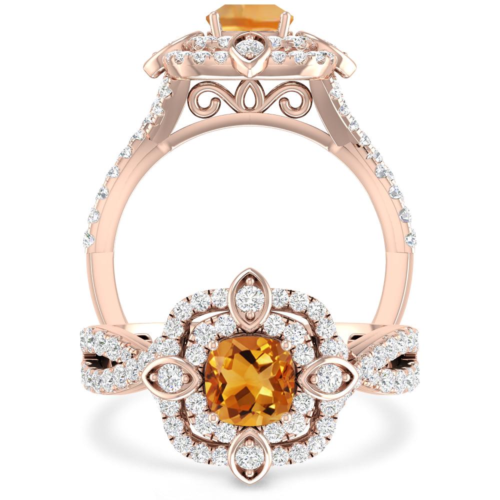 Rose Gold - Citrine