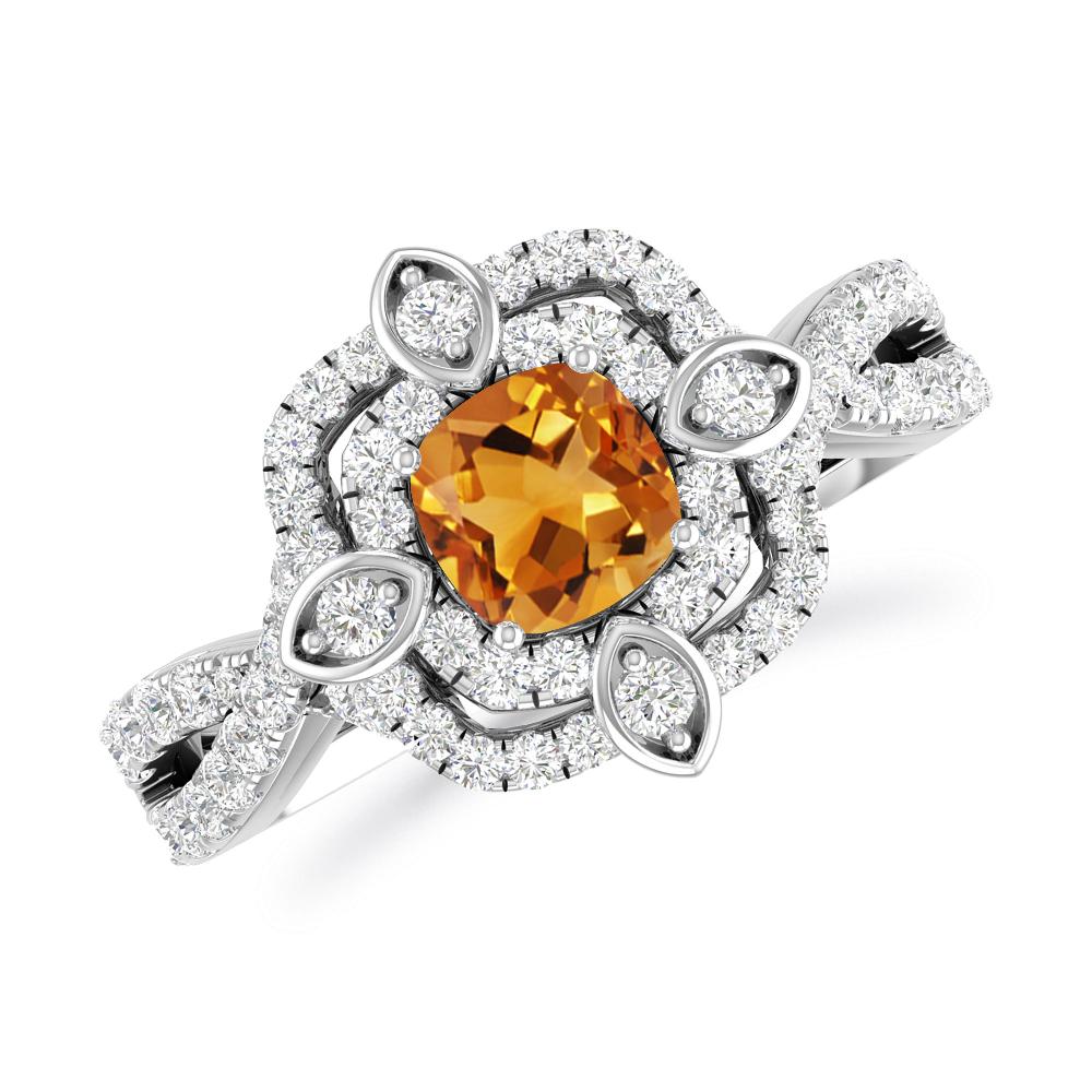 White Gold - Citrine