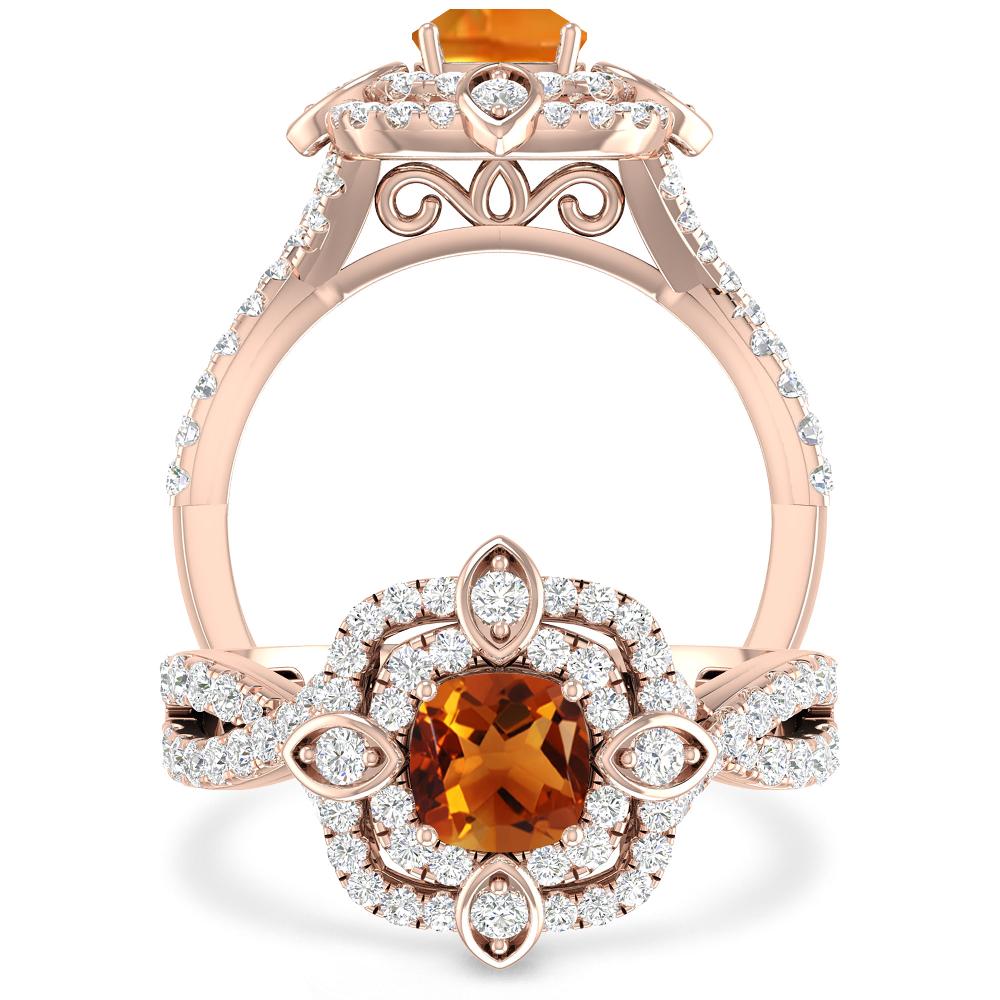 Rose Gold - Citrine