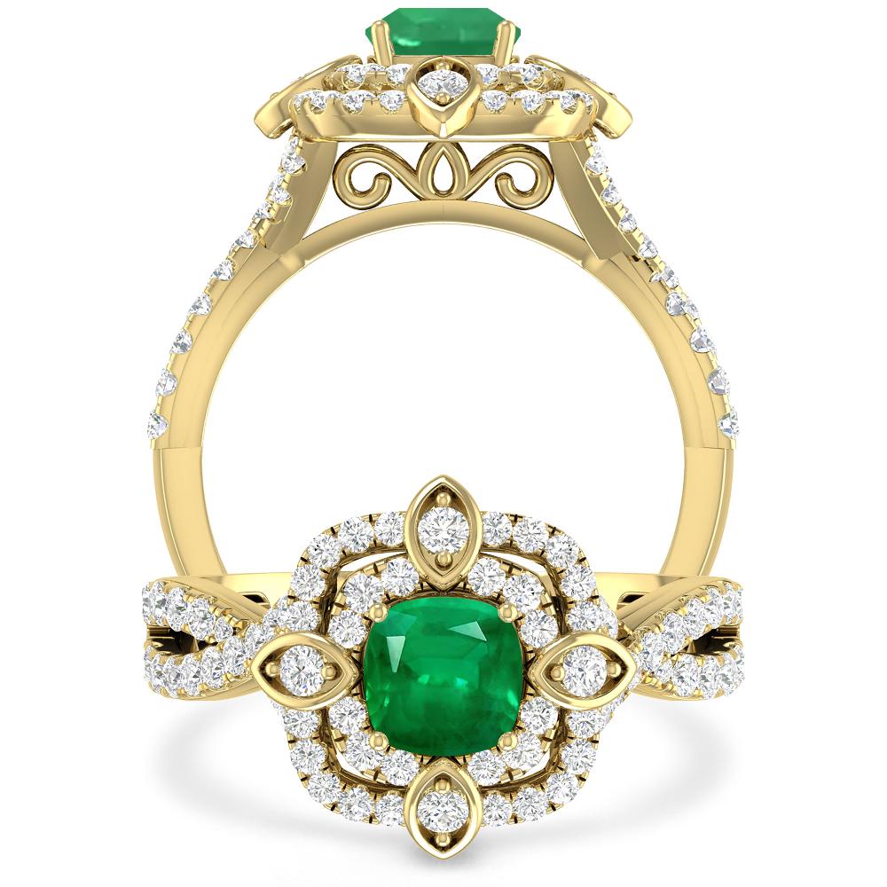 Yellow Gold - Emerald