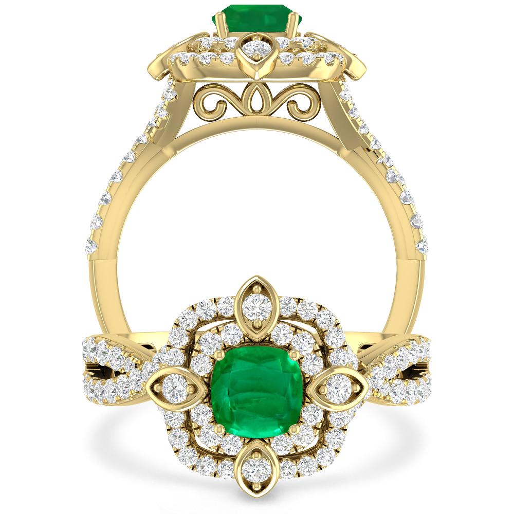 Yellow Gold - Emerald