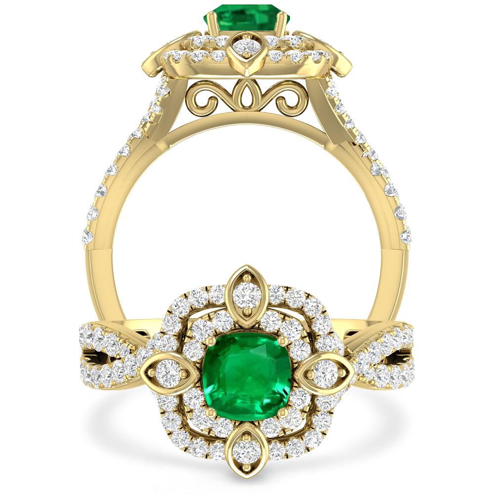 Yellow Gold - Emerald