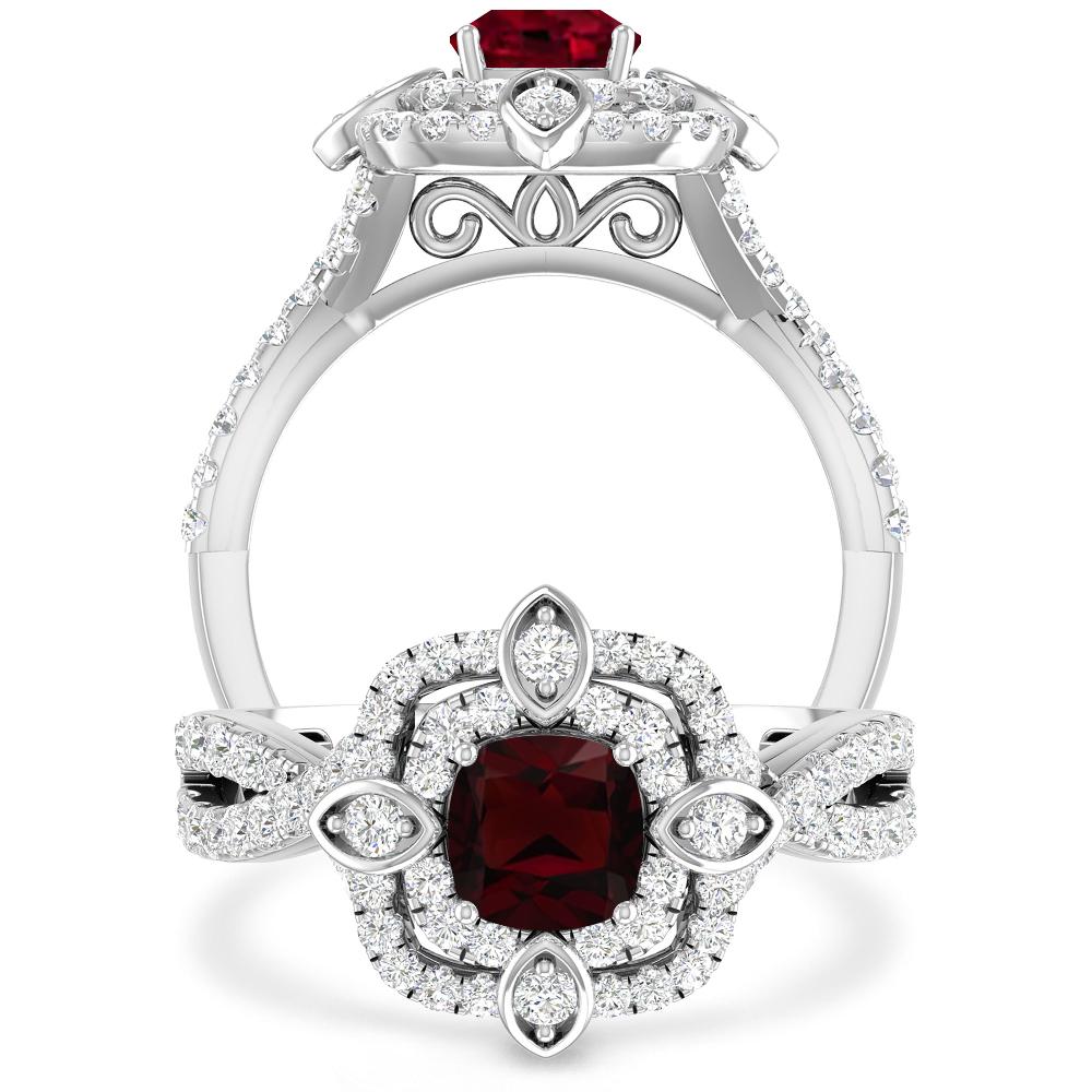 White Gold - Garnet