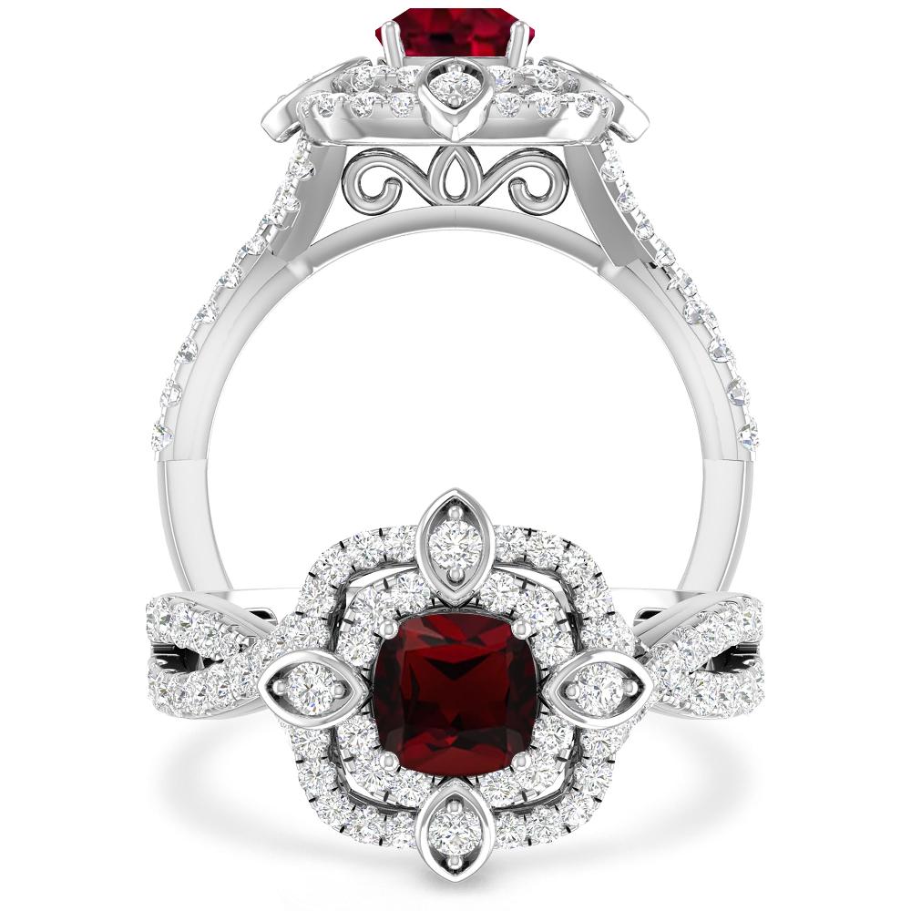 White Gold - Garnet