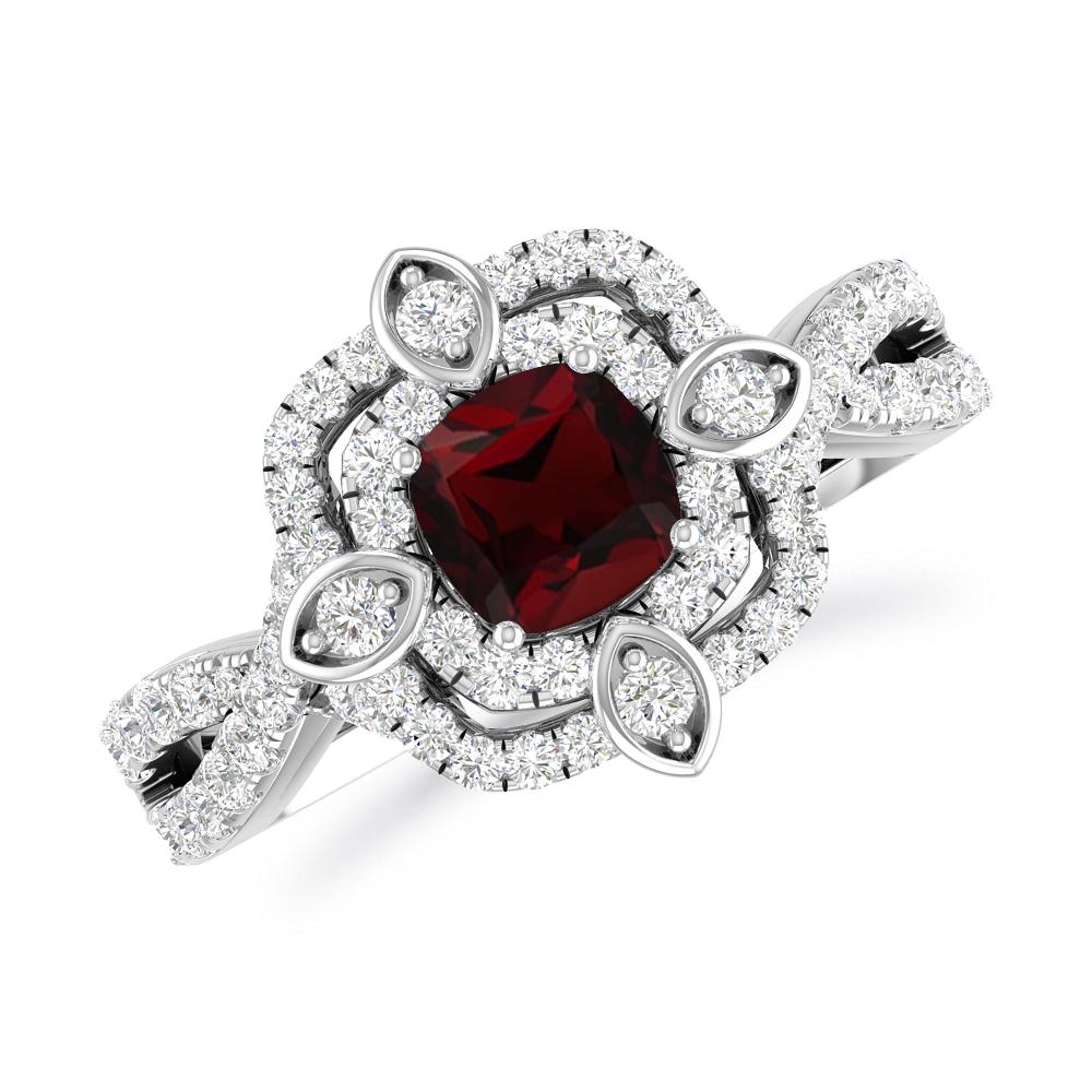 White Gold - Garnet