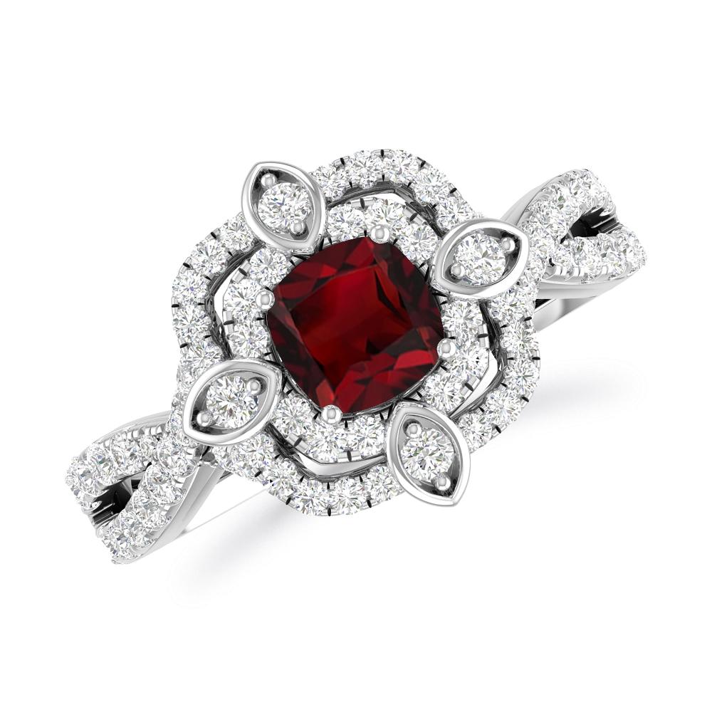 White Gold - Garnet