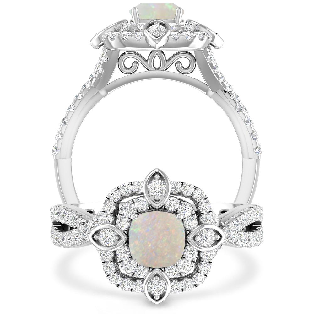White Gold - Opal