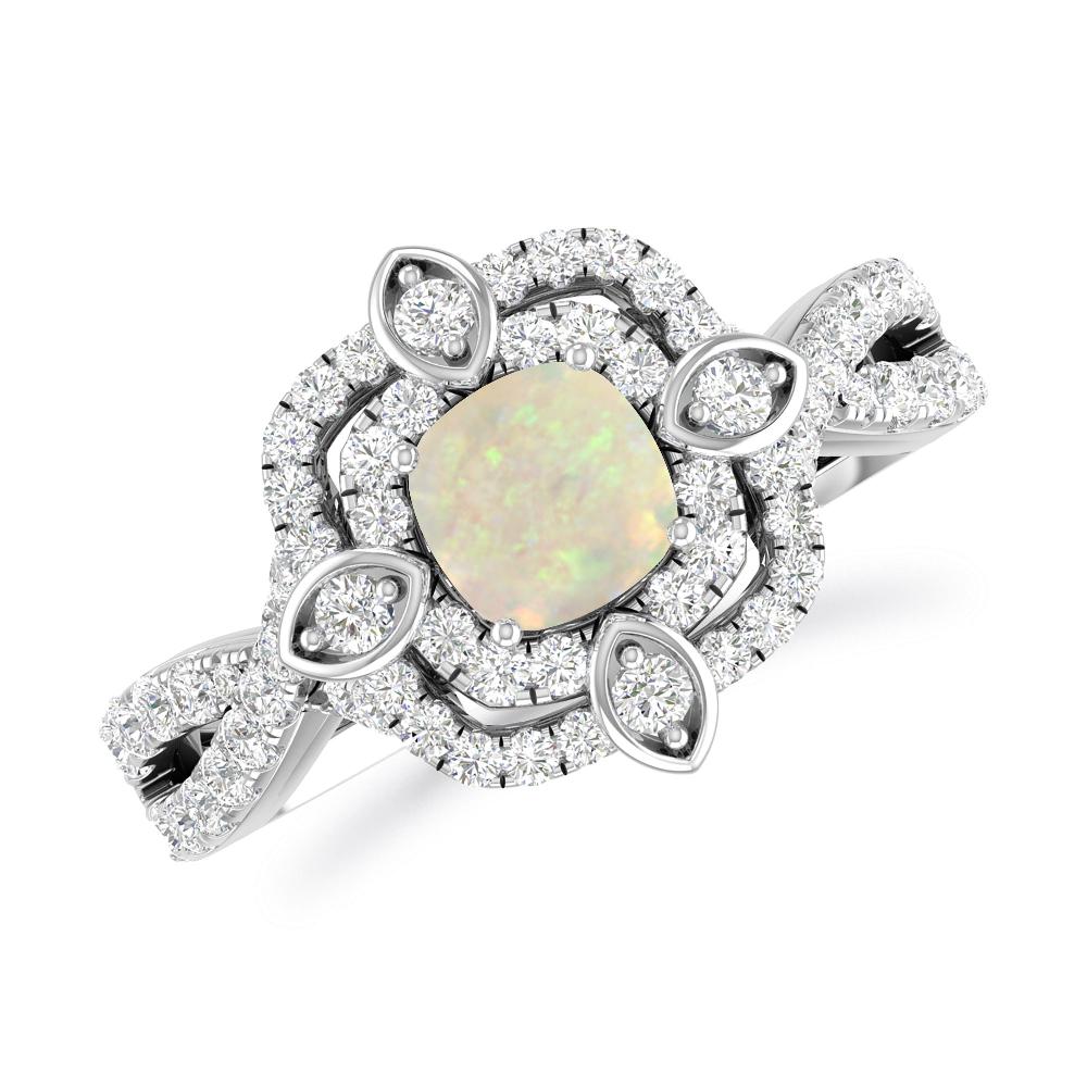 White Gold - Opal