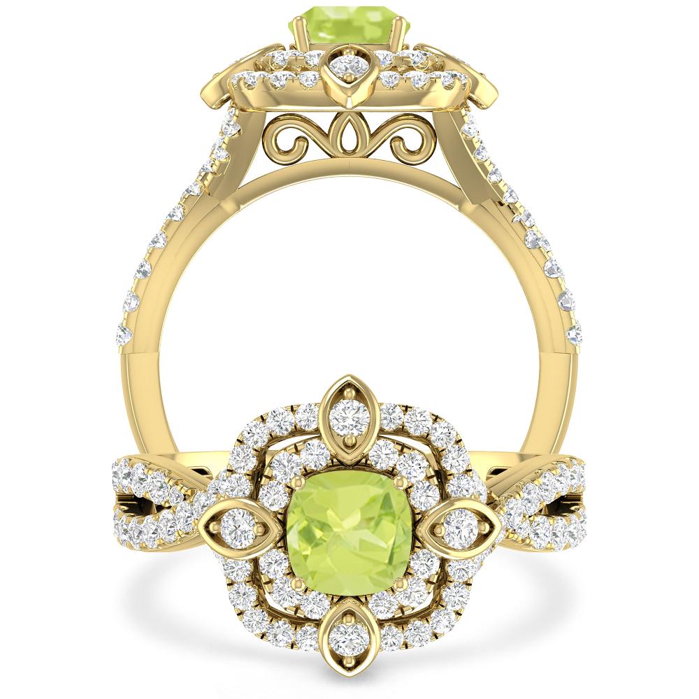 Yellow Gold - Peridot