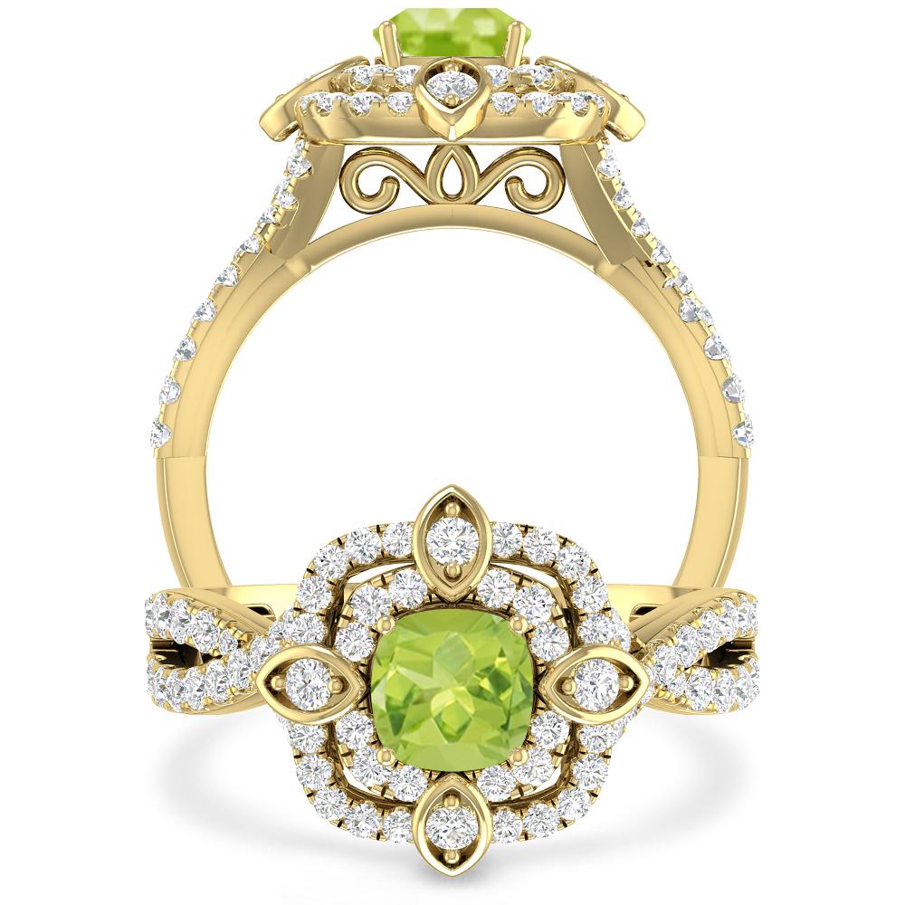 Yellow Gold - Peridot