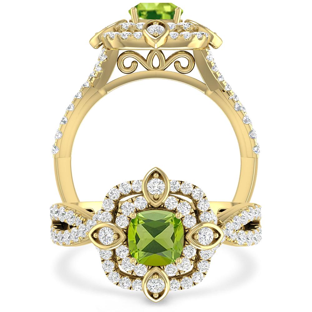 Yellow Gold - Peridot