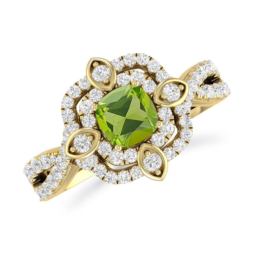 Yellow Gold - Peridot