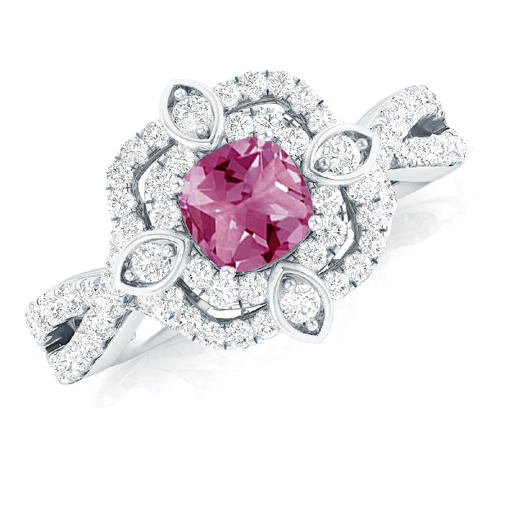 White Gold - Pink Tourmaline