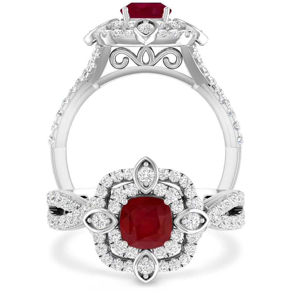 White Gold - Ruby