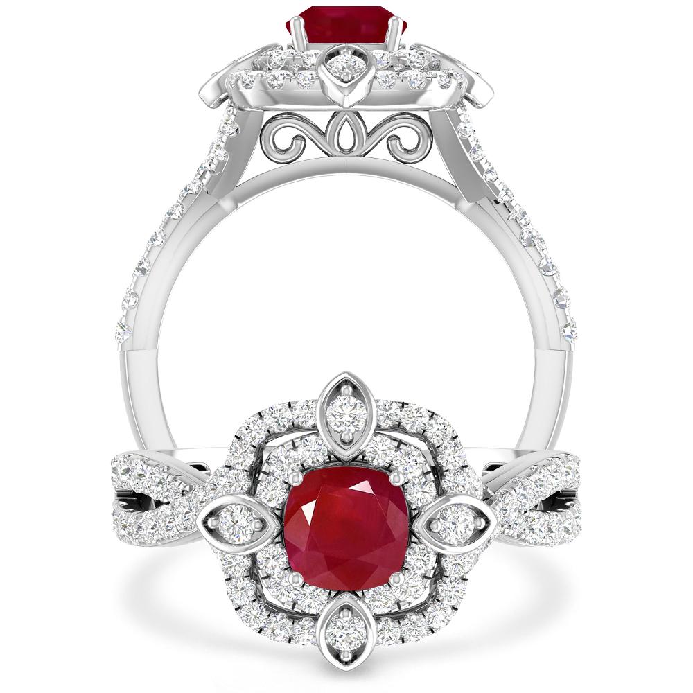 White Gold - Ruby