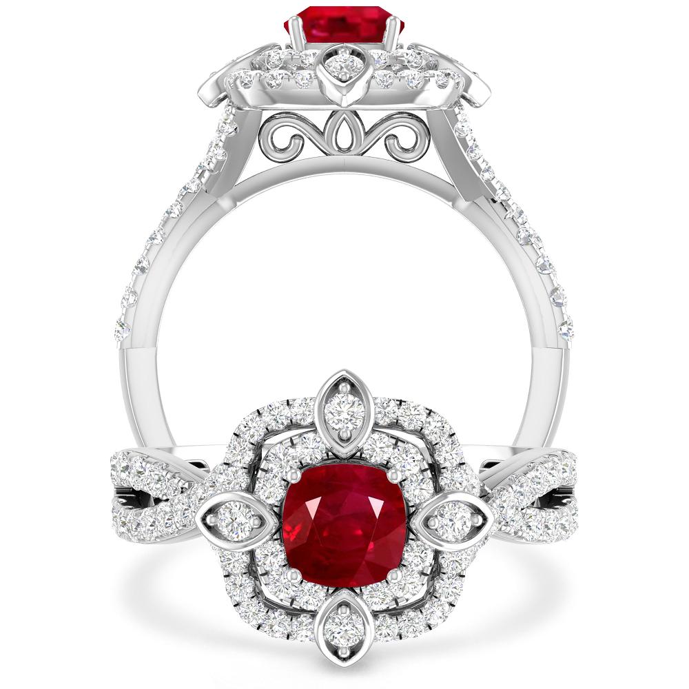 White Gold - Ruby