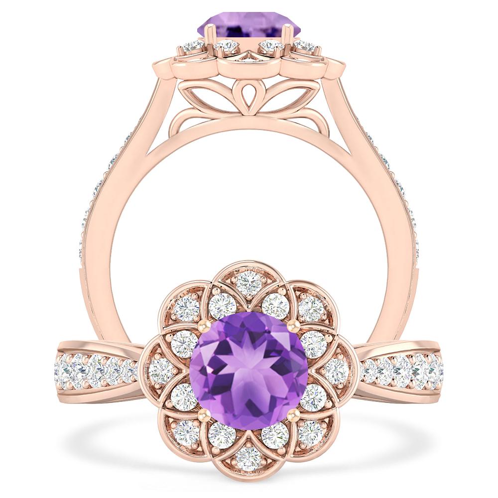 Rose Gold - Amethyst
