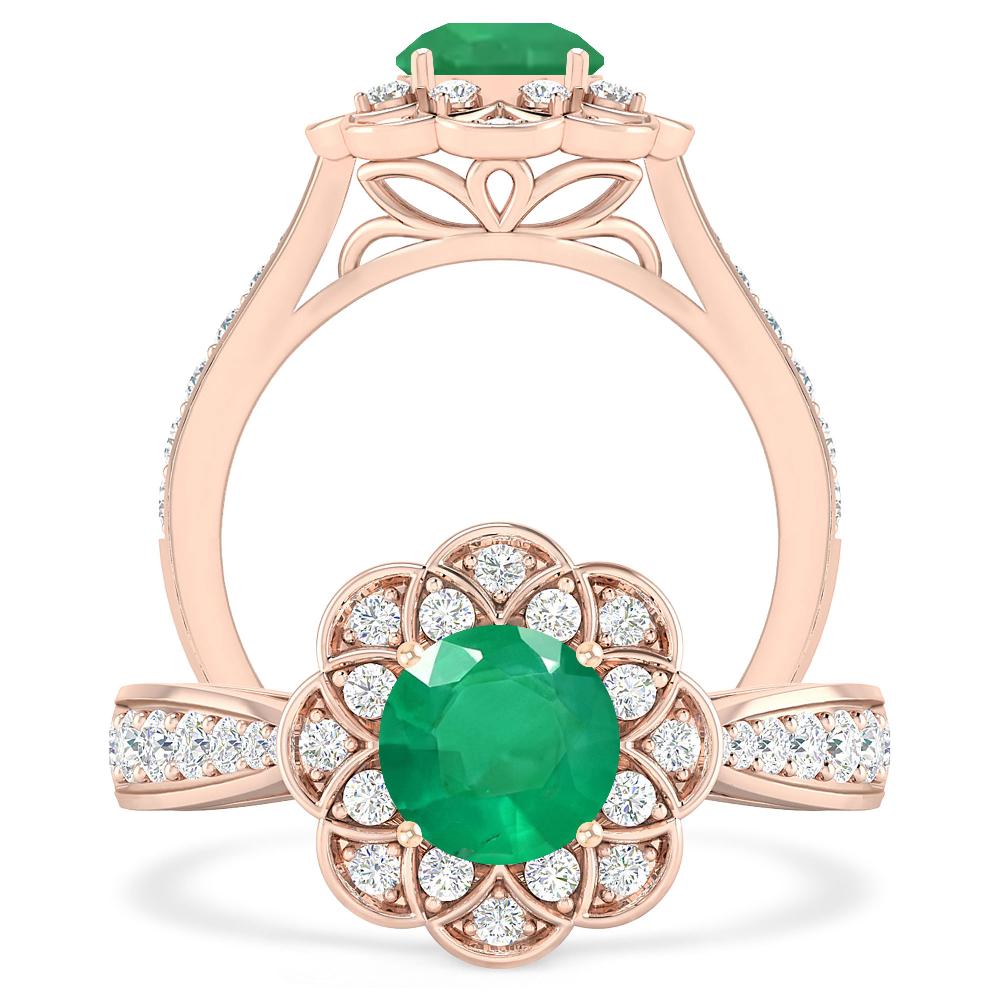 Rose Gold - Emerald