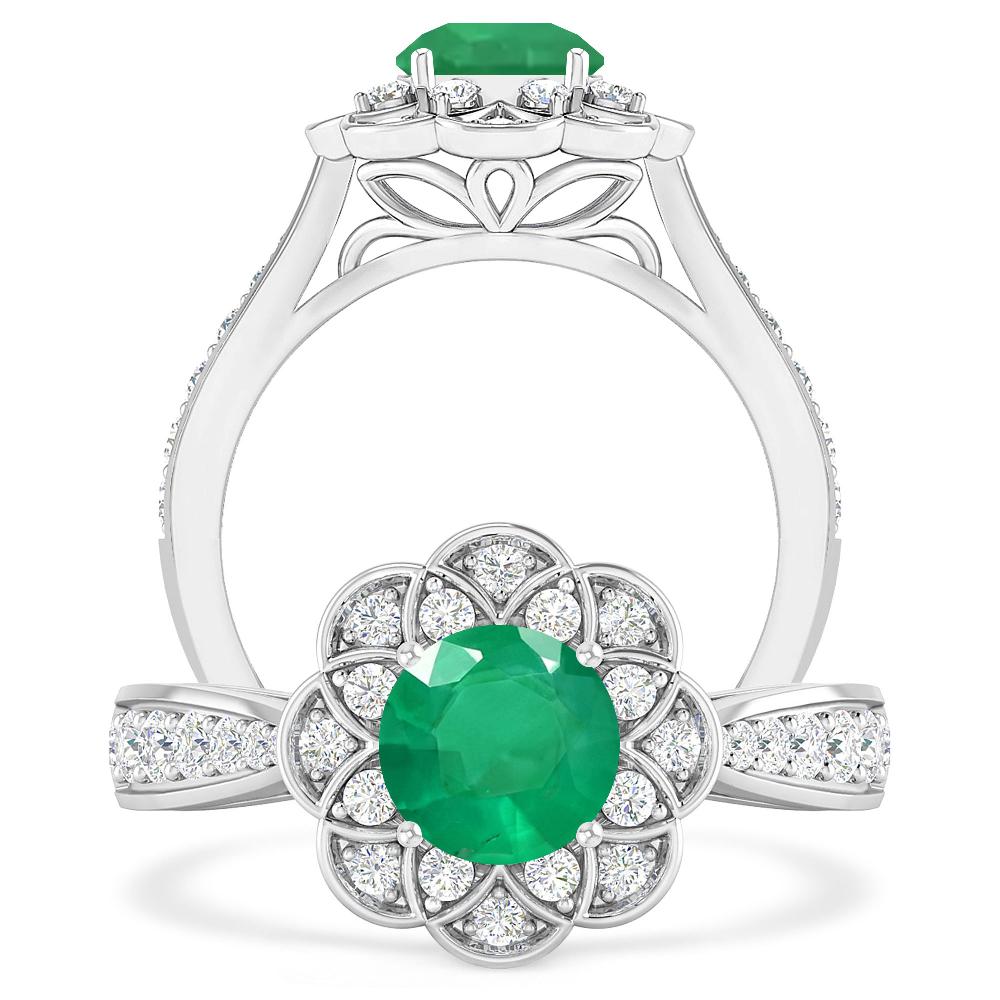 White Gold - Emerald