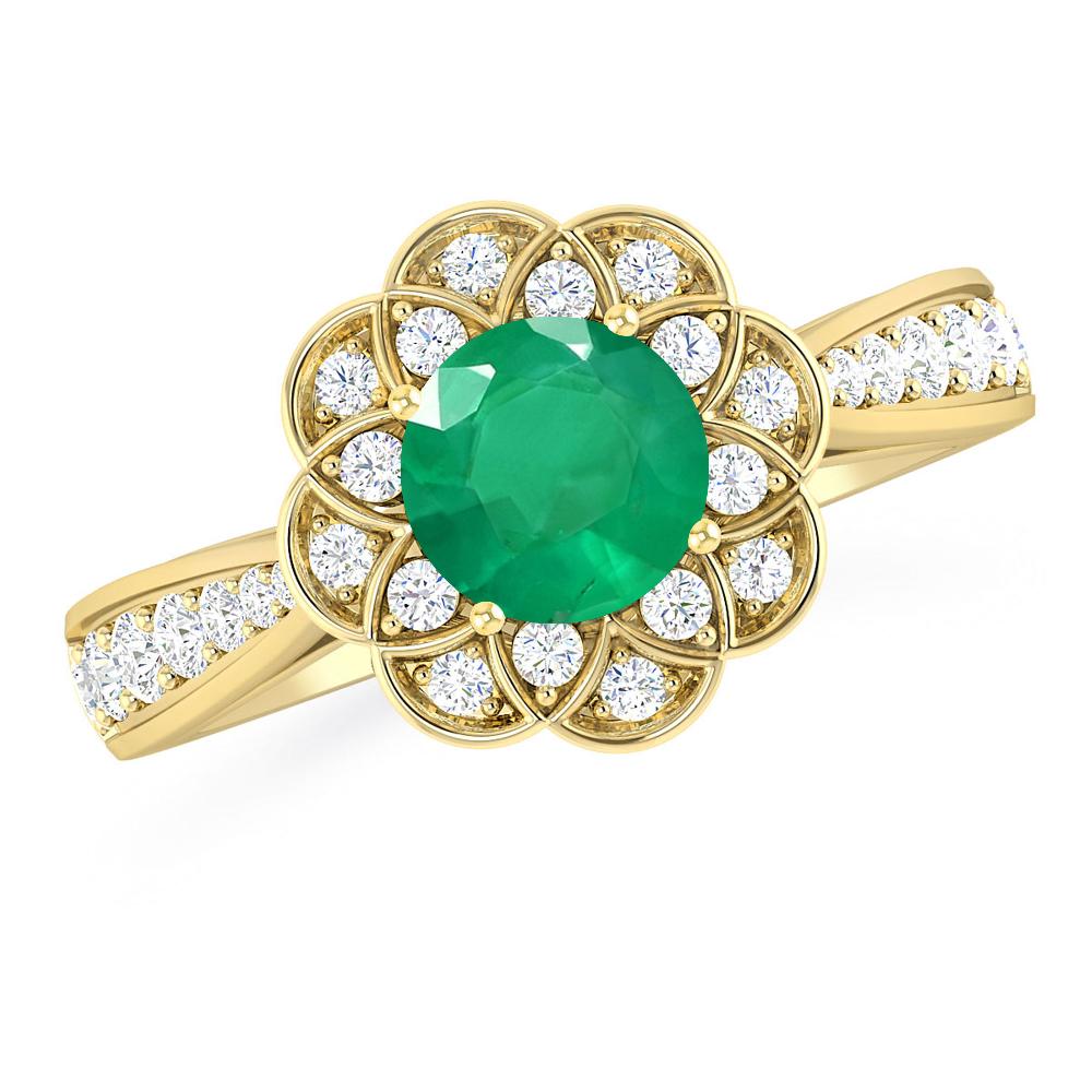 Yellow Gold - Emerald
