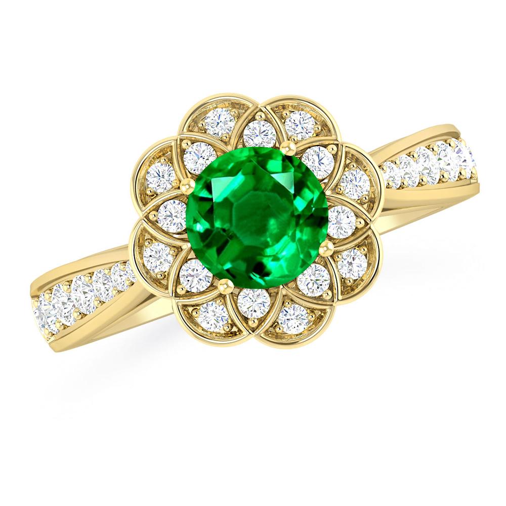 Yellow Gold - Emerald