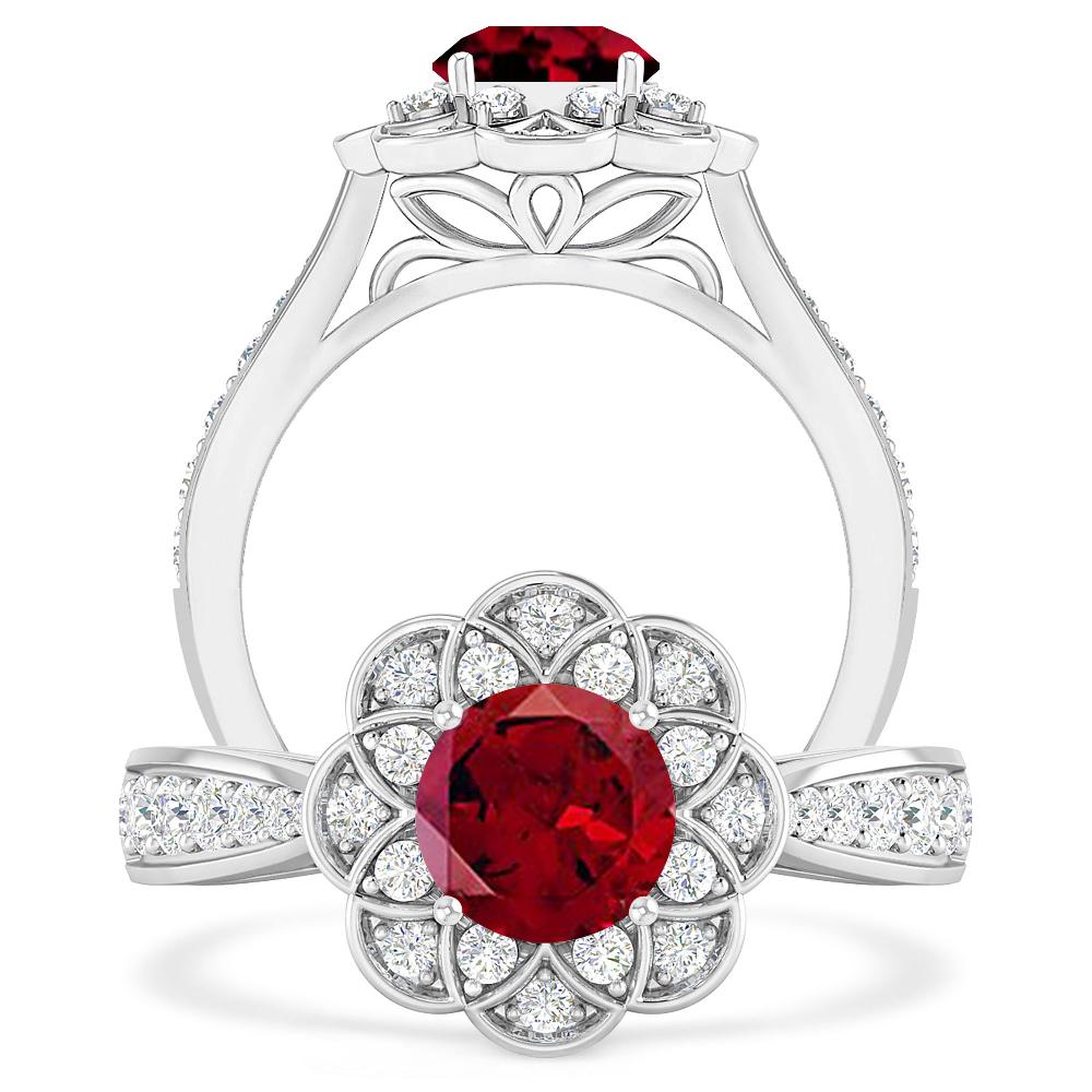 White Gold - Garnet
