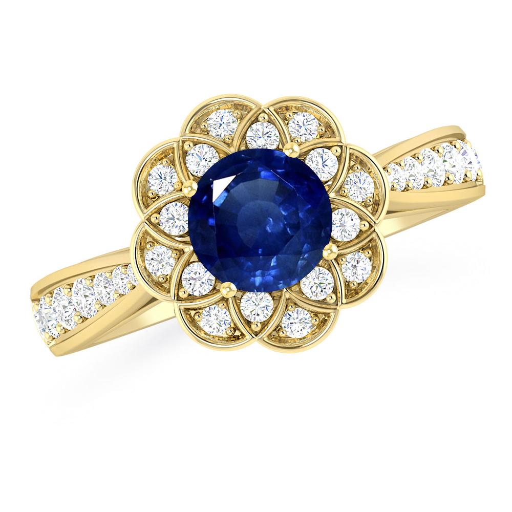 Yellow Gold - Sapphire