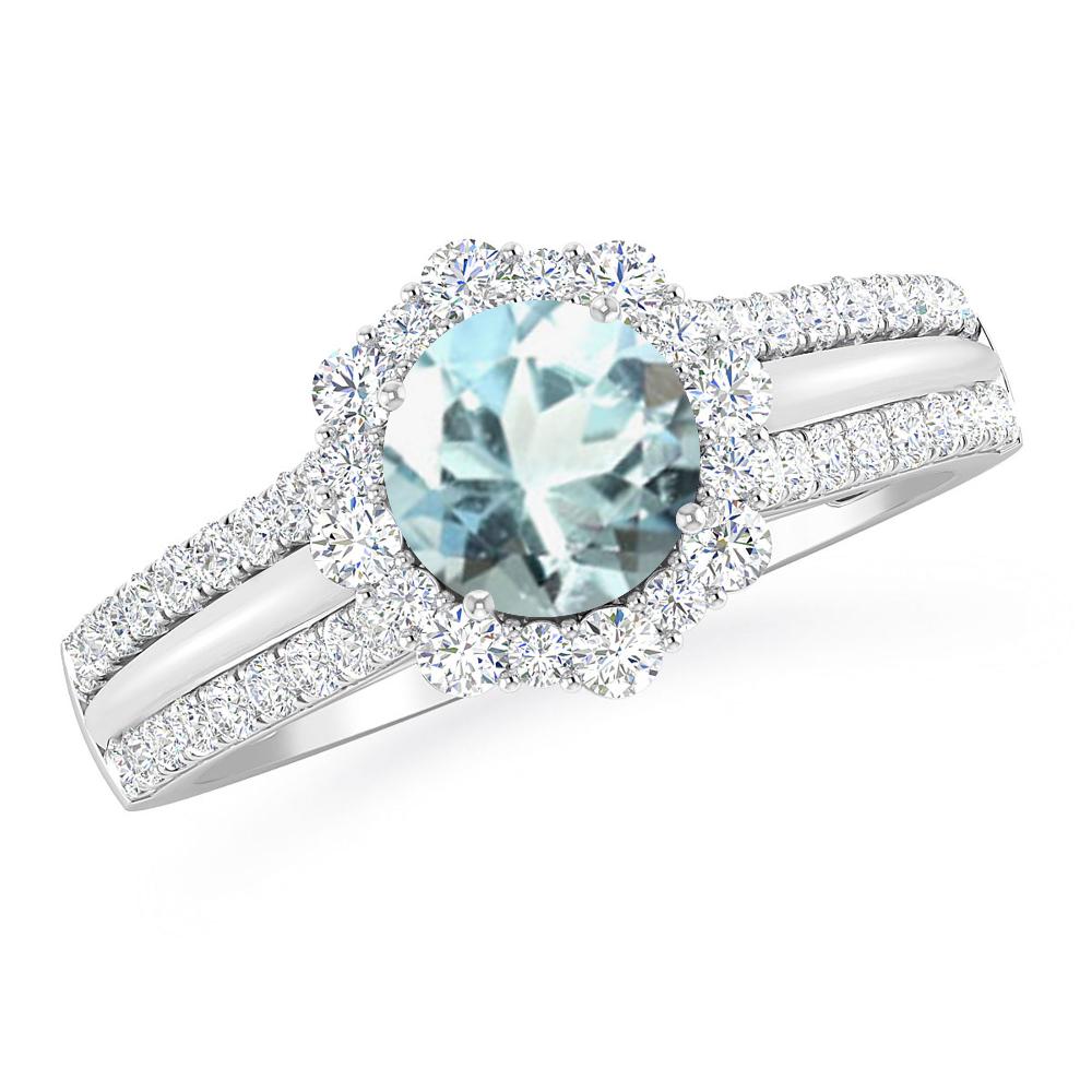 White Gold - Aquamarine