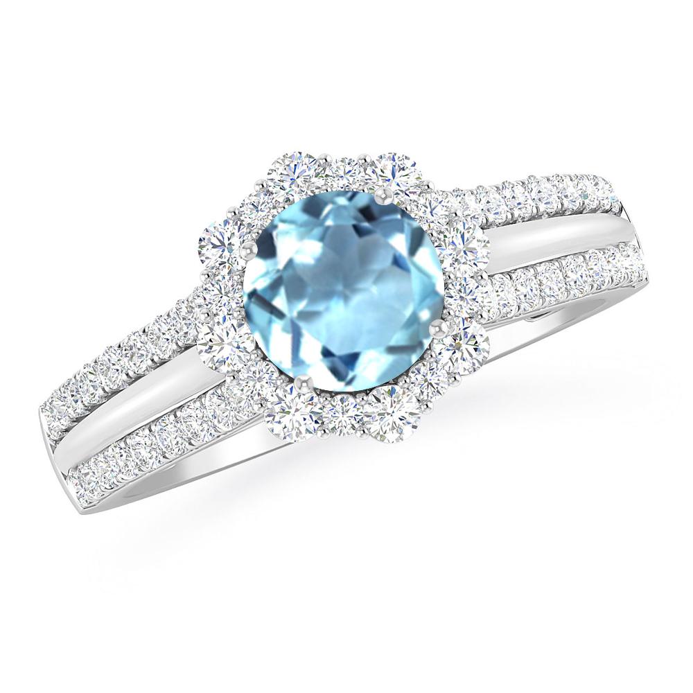 White Gold - Aquamarine