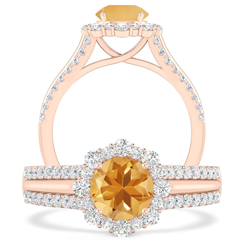 Rose Gold - Citrine