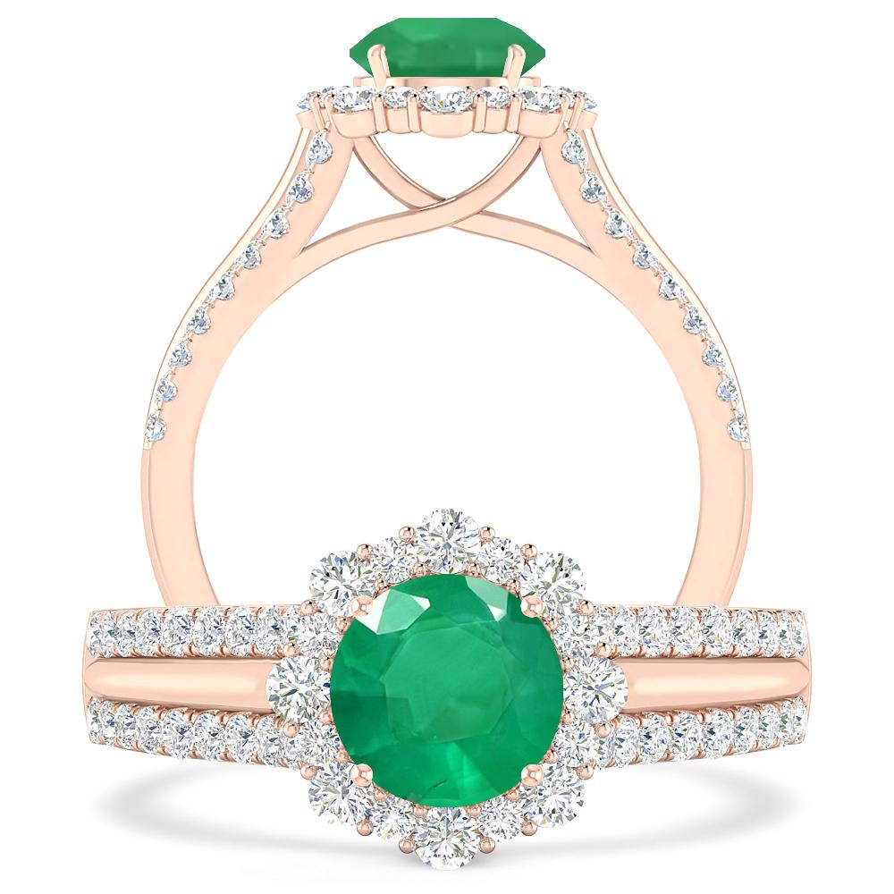 Rose Gold - Emerald