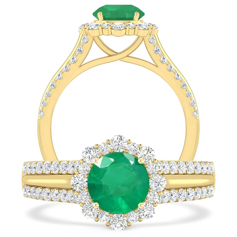 Yellow Gold - Emerald