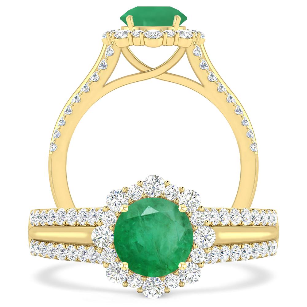 Yellow Gold - Emerald