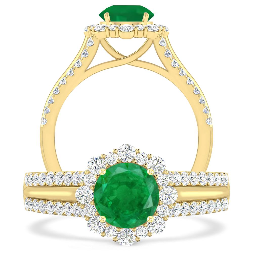 Yellow Gold - Emerald