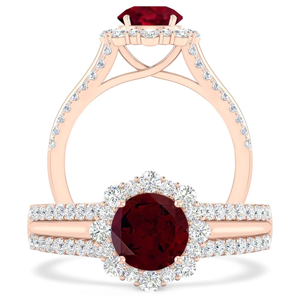 Rose Gold - Garnet