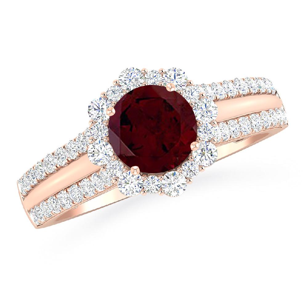 Rose Gold - Garnet