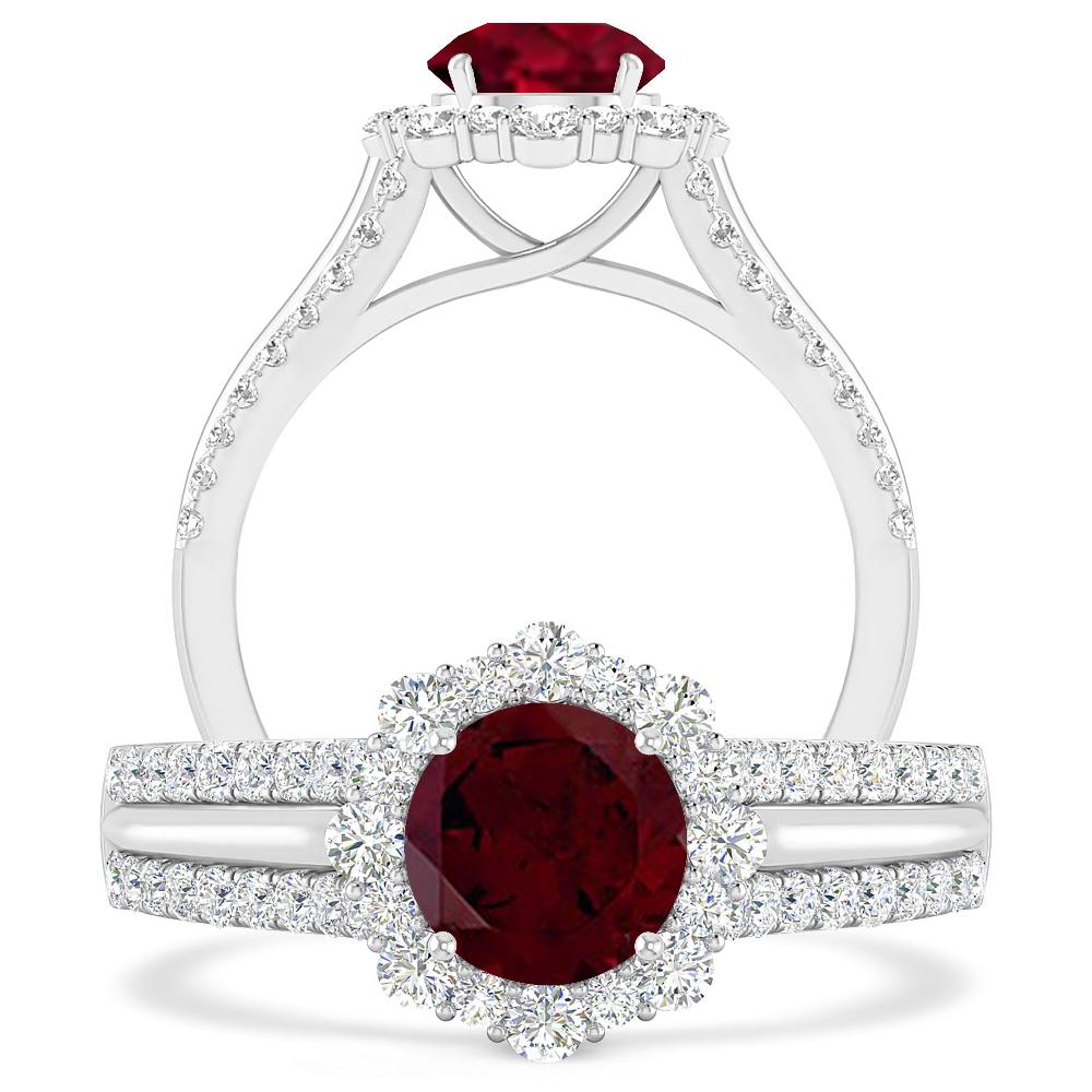 White Gold - Garnet