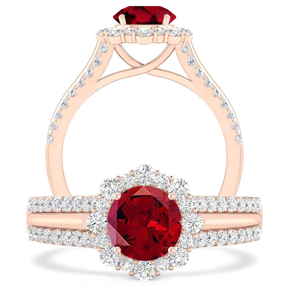 Rose Gold - Garnet