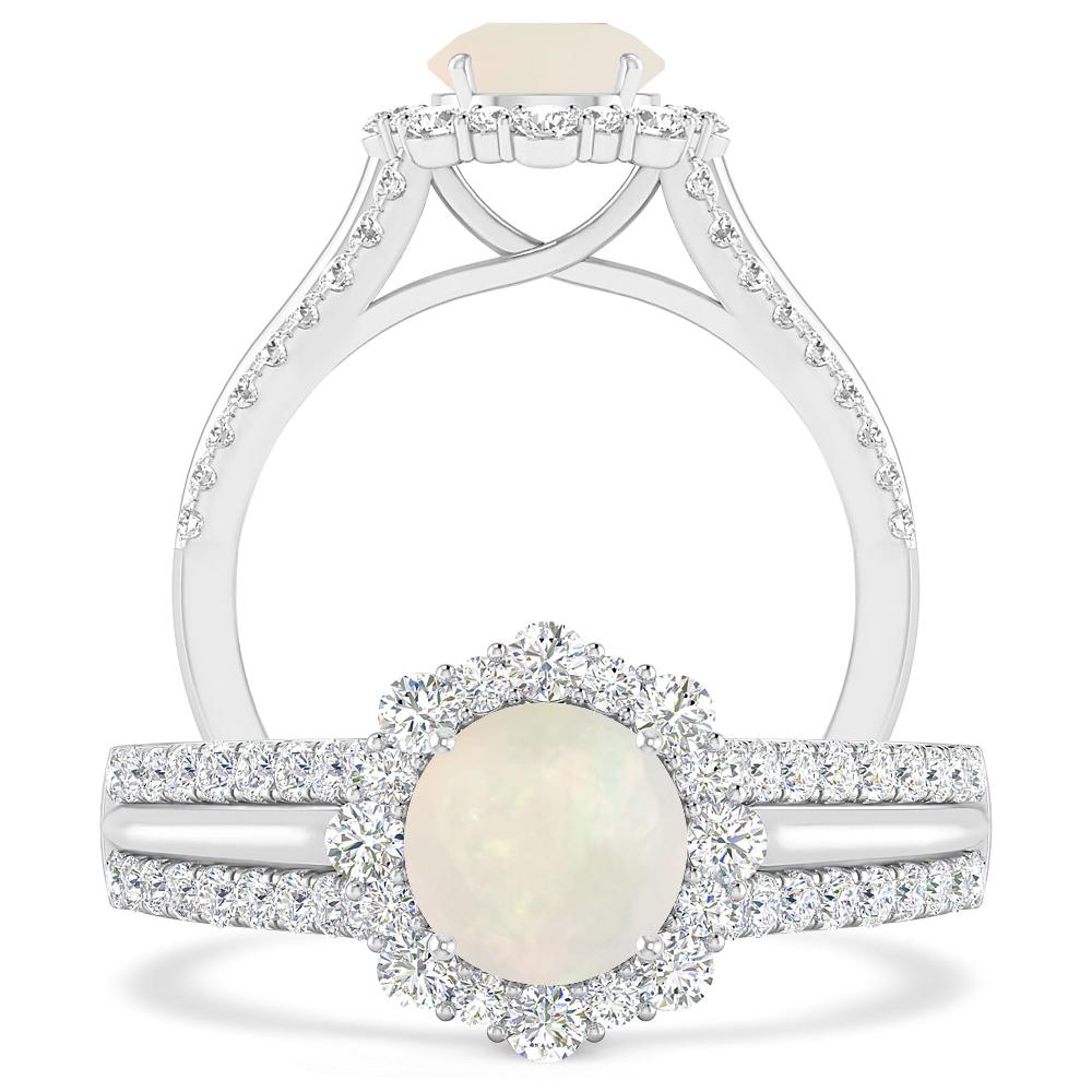 White Gold - Opal