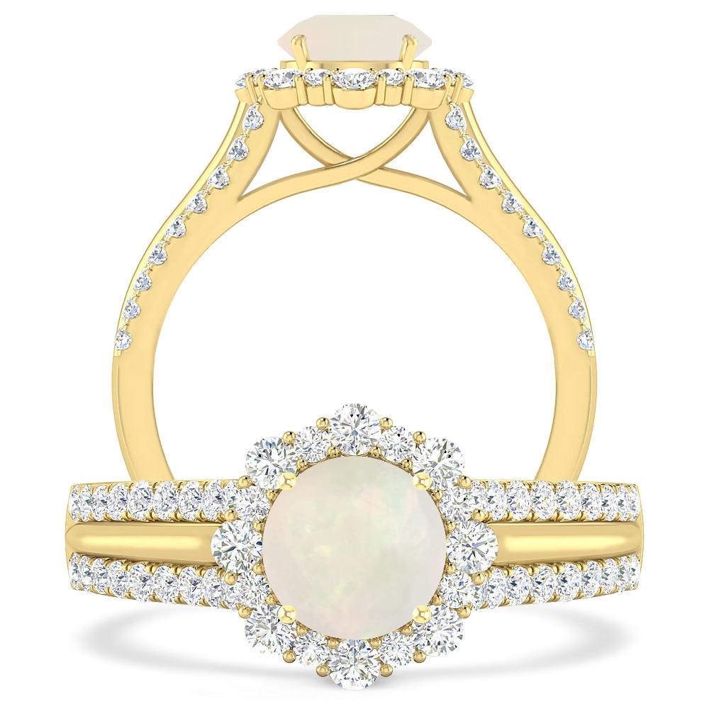 Yellow Gold - Opal