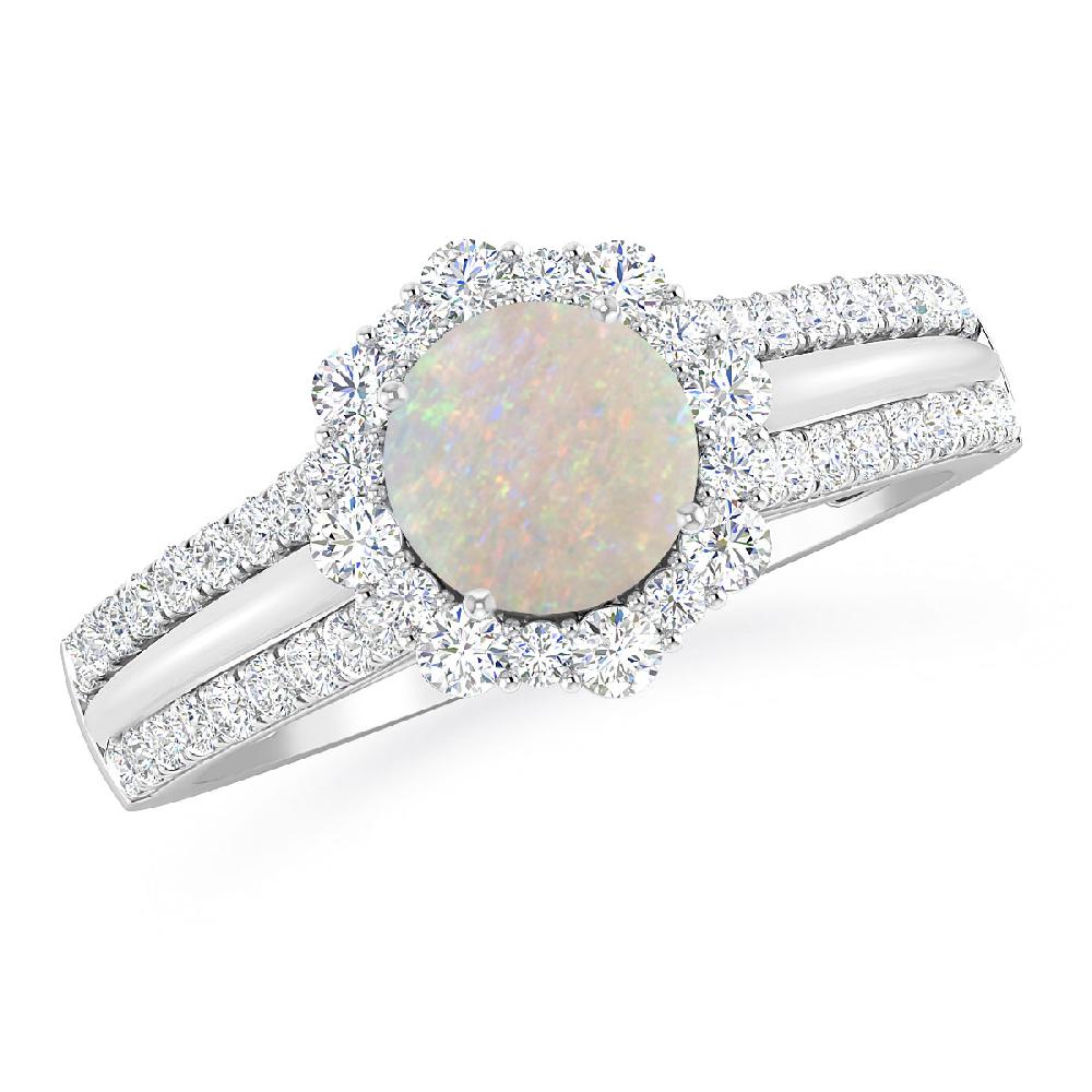 White Gold - Opal