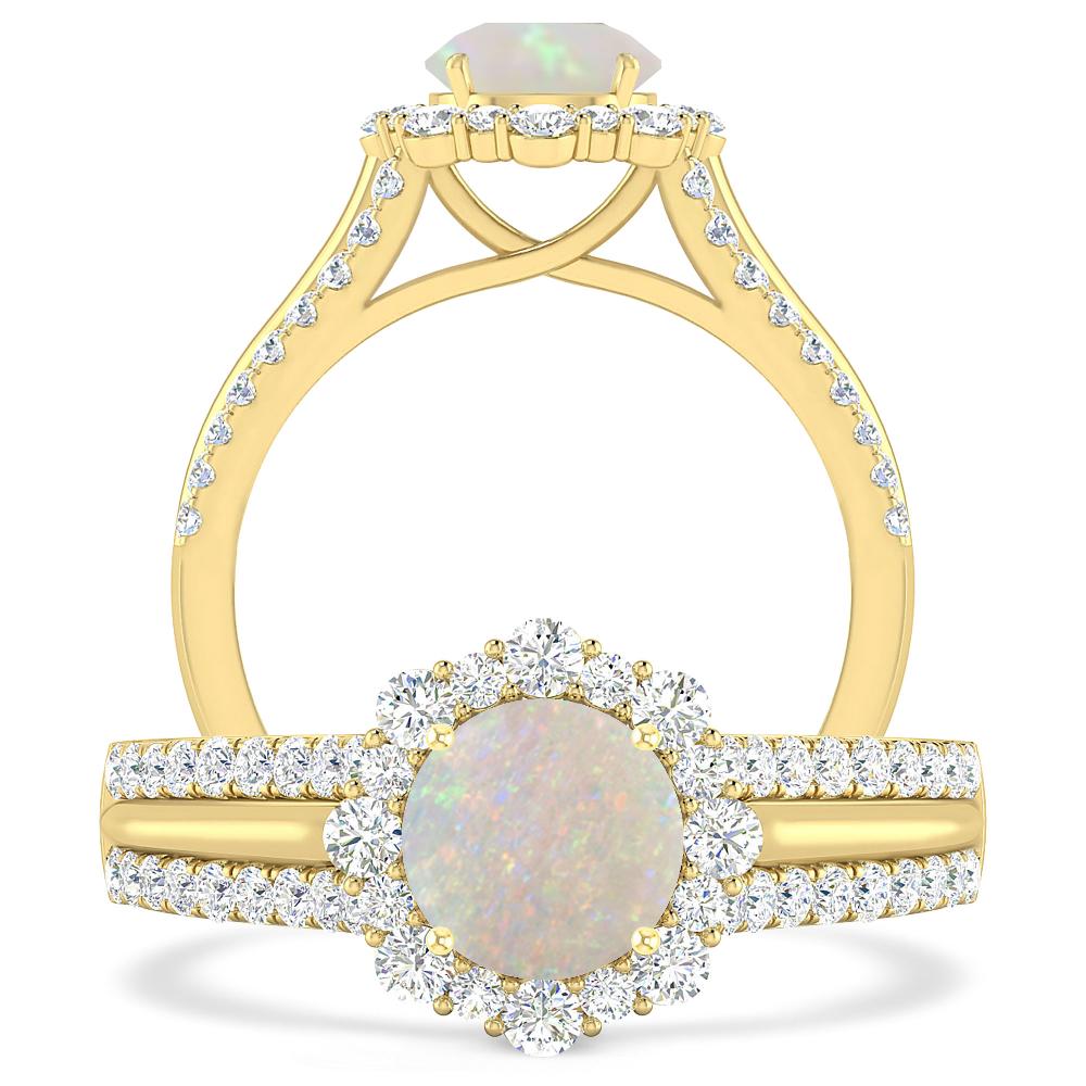 Yellow Gold - Opal