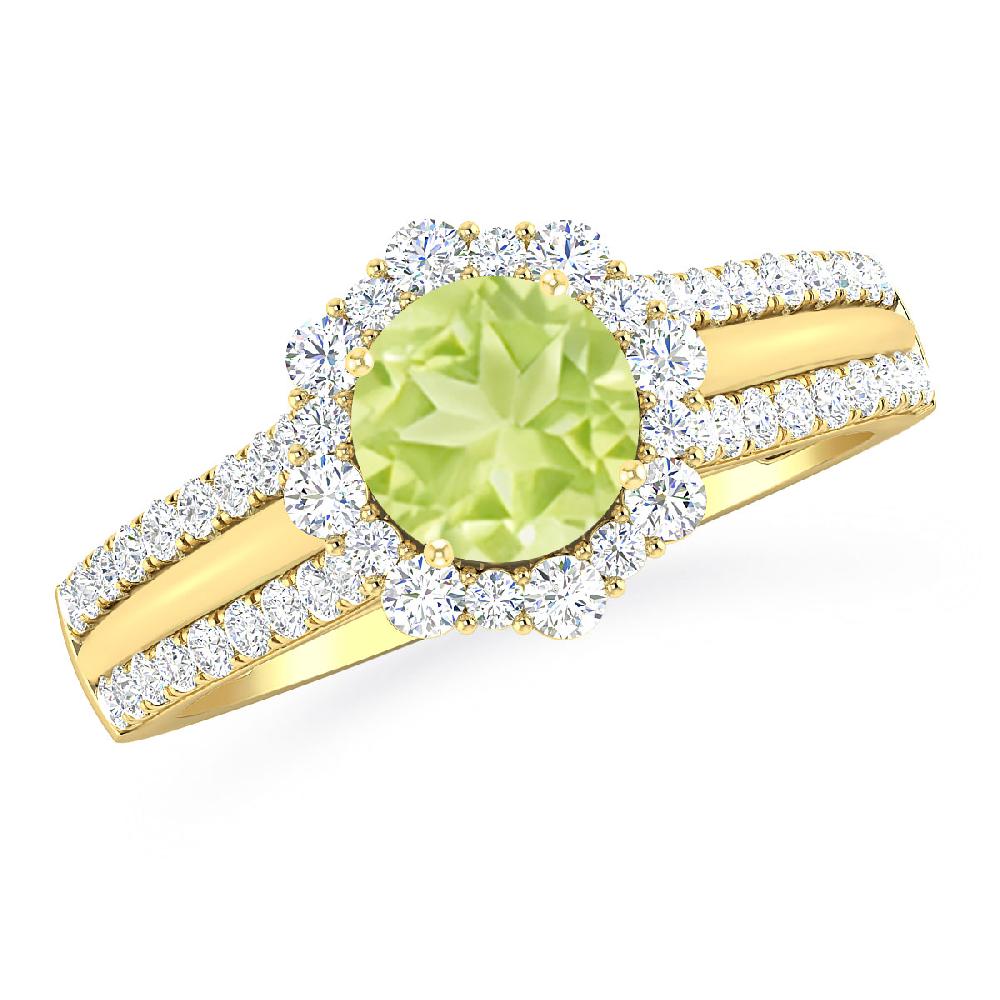 Yellow Gold - Peridot