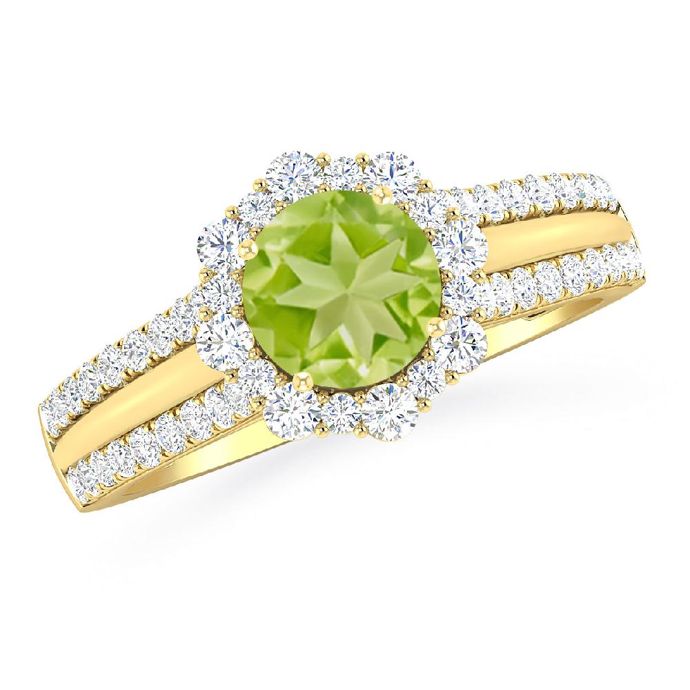 Yellow Gold - Peridot