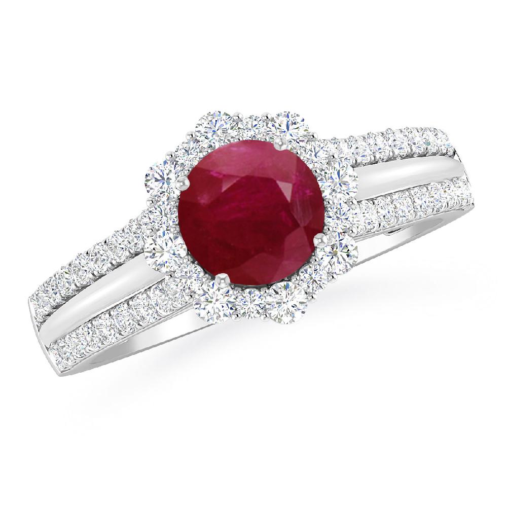 White Gold - Ruby