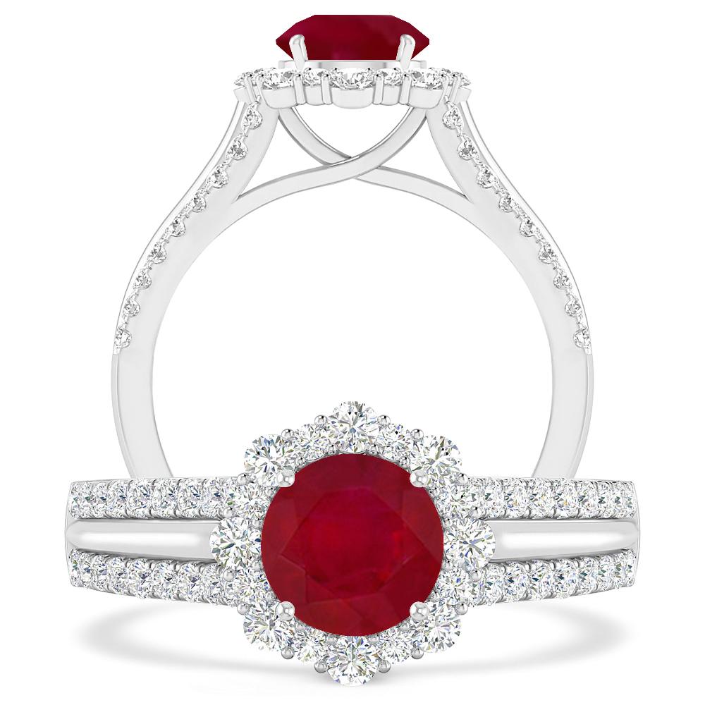 White Gold - Ruby