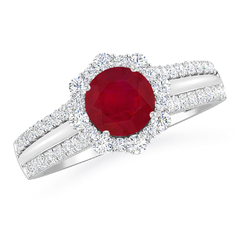 White Gold - Ruby